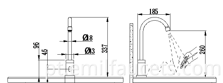  basin sink tap